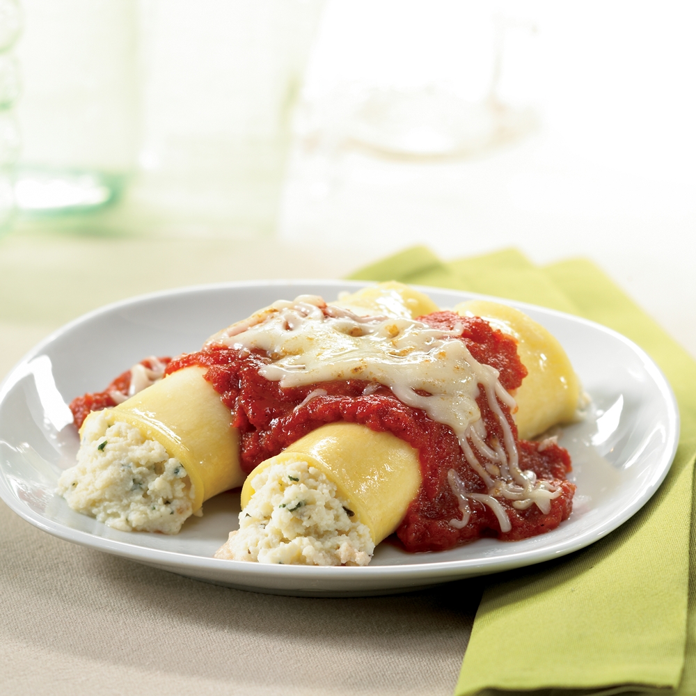 Ricotta-Stuffed Manicotti
