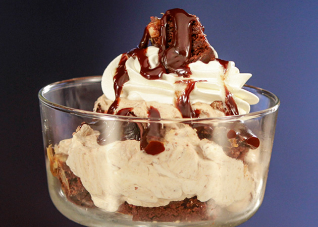 Brownie Parfaits with Baileys Mousse