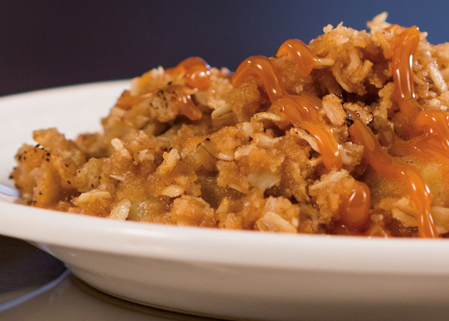 Caramel-Topped Apple Crisp