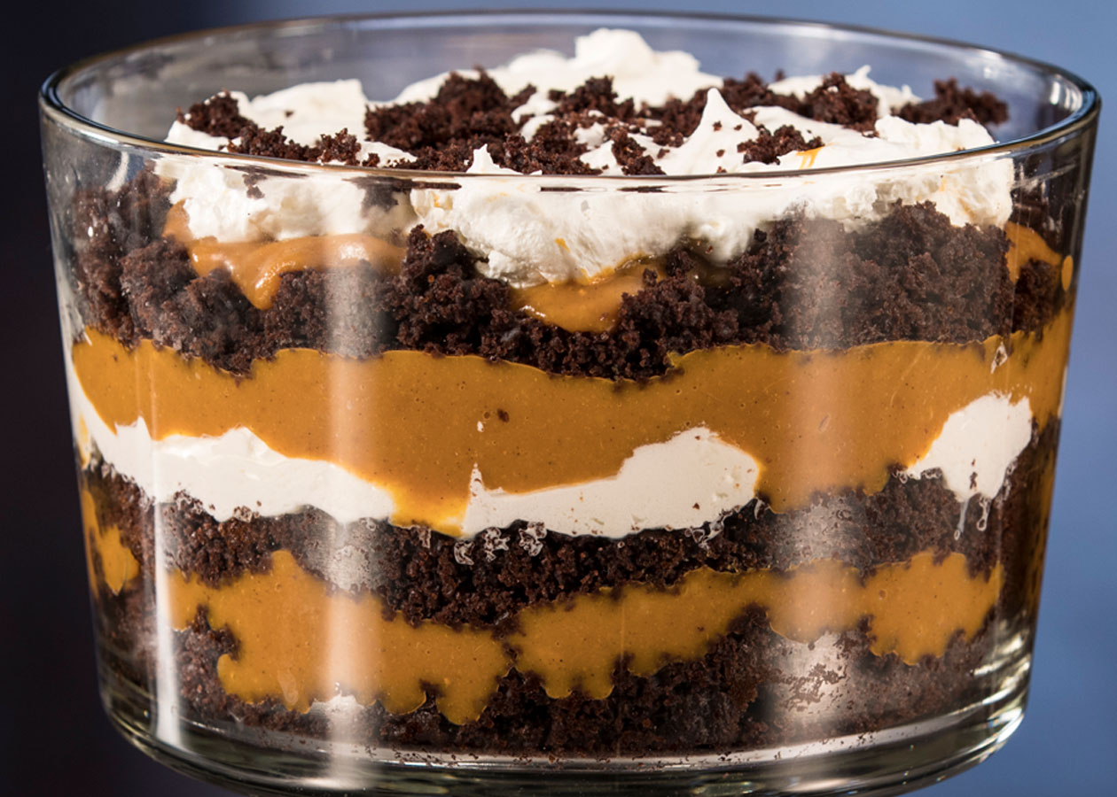 Pumpkin Butterscotch Chocolate Trifle