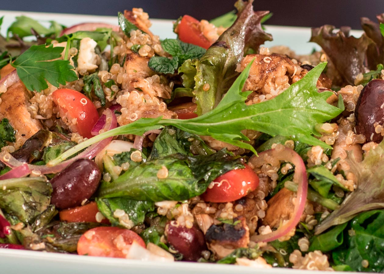 Balsamic Chicken Salad with Lemon Quinoa