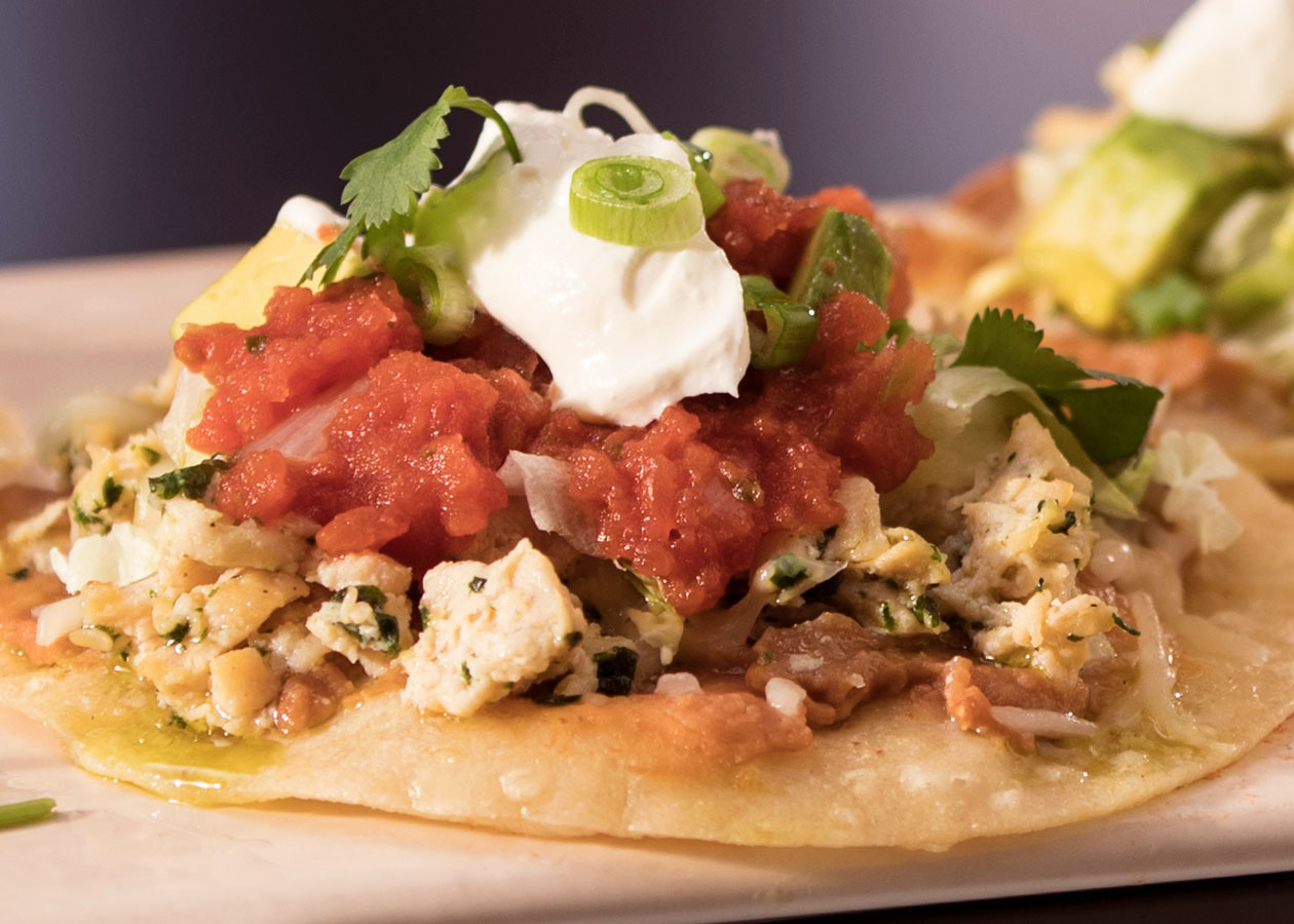 Chicken Tostadas