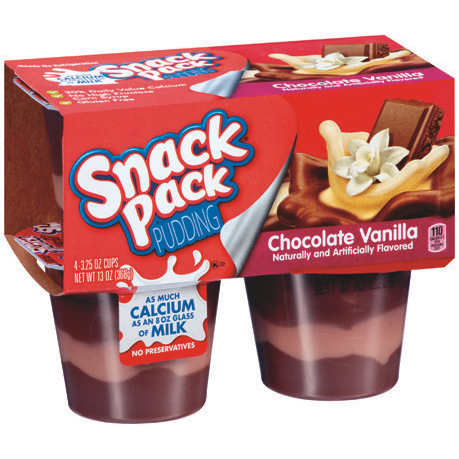Snack Pack Chocolate Vanilla Pudding