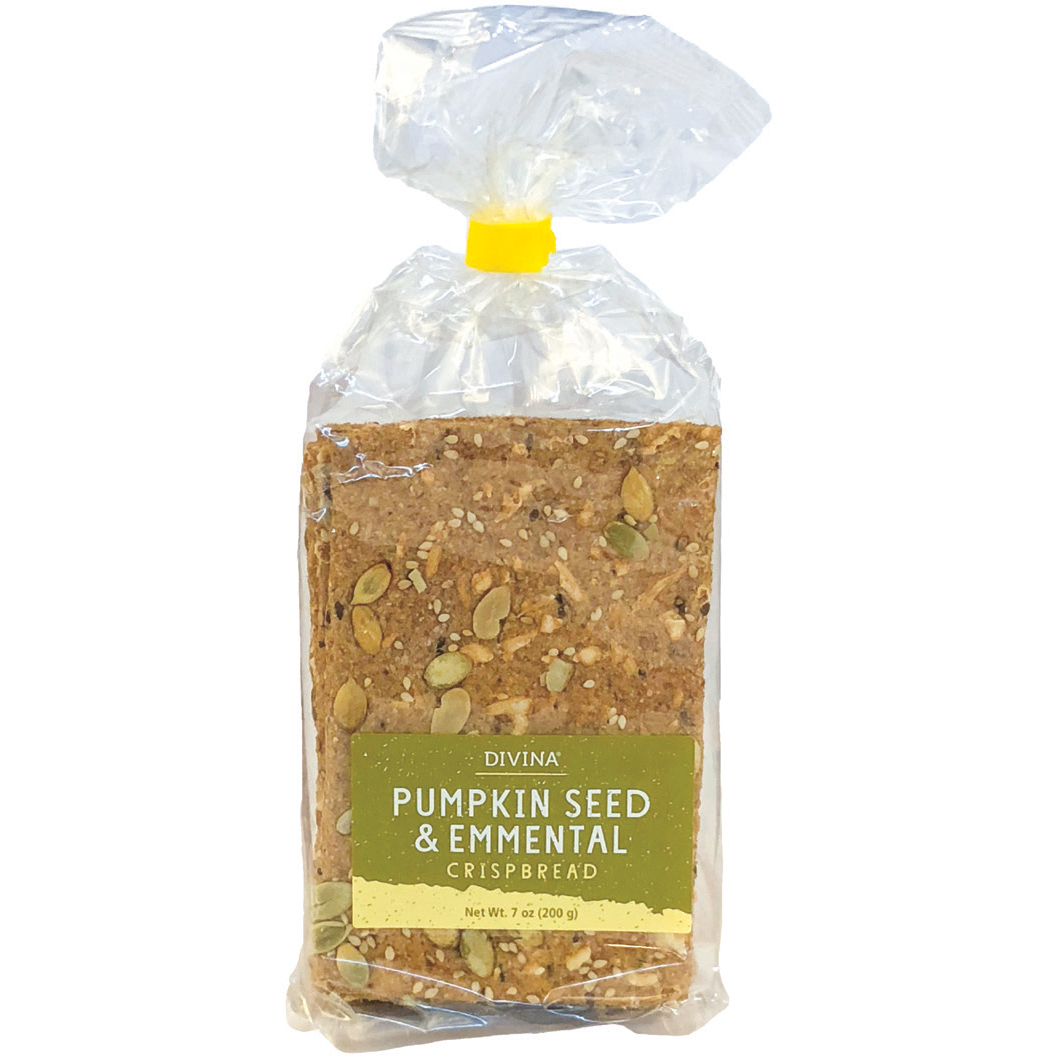 Divina Crispbread Pumpkin Seed & Emmental
