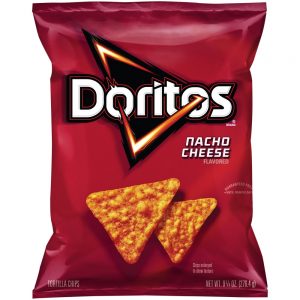 Nacho Cheese Flavored Tortilla Chips | Packaged