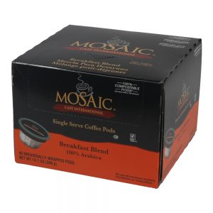 Breakfast Blend Single Serve Coffee Pods | Packaged