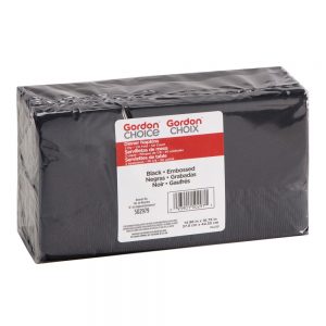 Black Dinner Napkins | Packaged