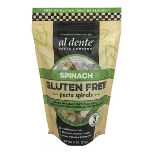 Al Dente Spinach Spiral Pasta | Packaged