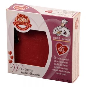 White Chocolate Raspberry Cheesecake | Packaged