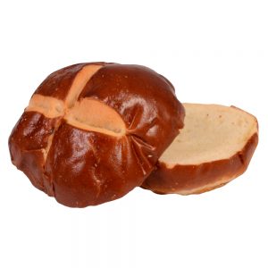 Pretzel Hamburger Buns | Raw Item