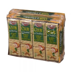 Club & Cheddar Sandwich Crackers | Packaged