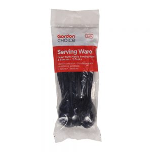 Black Plastic Servingware | Packaged
