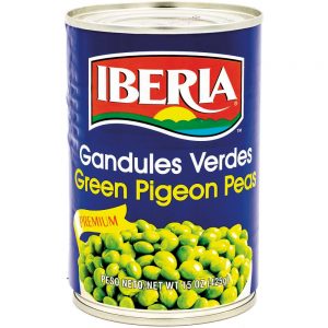 Iberia Green Pigeon Peas 15 oz | Packaged