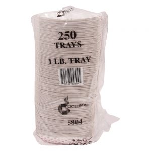 1ib Paper Food Tray | Packaged