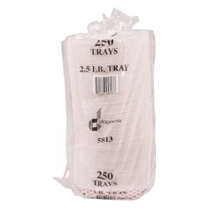 2.5 Lb Paper Food Tray | Packaged