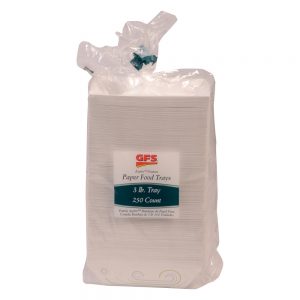 3 Lb. Paper Food Trays | Packaged