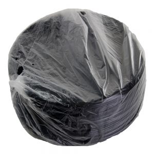 Black Round Plastic Trays | Packaged