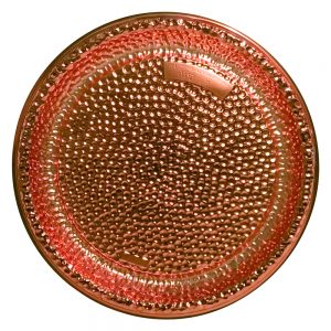 12" Round Copper Plastic Platter | Raw Item