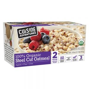 Cuisine Adventures Organic Steel Cut Oatmeal | Packaged