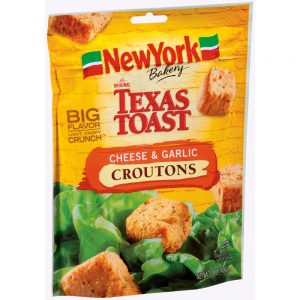 New York Brand Cheese & Garlic Croutons | Packaged