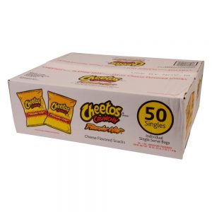 Cheetos Crunchy Flamin' Hot Cheese Flavored Snacks | Corrugated Box