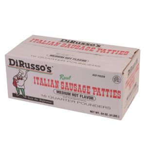 Medium Italian Sausage Patties | Corrugated Box