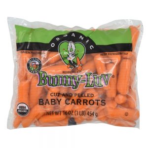 Organic Peeled Baby Carrots | Packaged