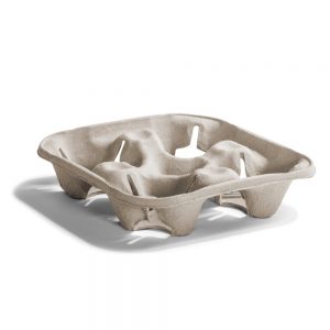 4-Cup Molded Fiber Beverage Carriers | Raw Item