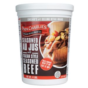 Sliced Italian Beef with Au Jus | Packaged