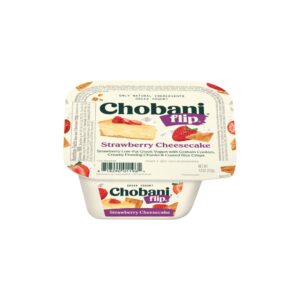 Chobani Flip Strawberry Cheesecake Yogur | Packaged