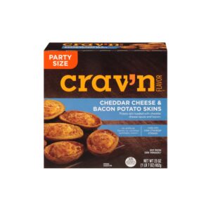 Crav'N Flavor Potato Skins Cheddar/Bacon | Packaged
