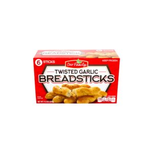Our Family Twisted Garlic Breadsticks 11 | Packaged
