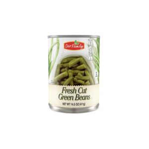 Our Family Cut Green Beans 14.5oz | Packaged