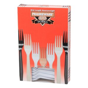 FORK PLAS HVY WHT 10-100CT PCTV | Packaged