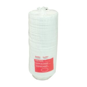 12 oz. White Foam Bowls | Packaged