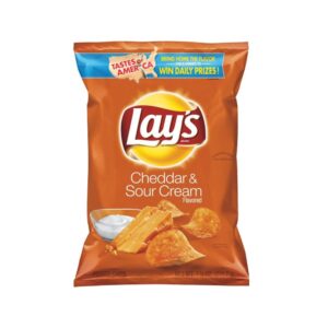 Cheddar & Sour Cream Flavored Potato Chips | Packaged