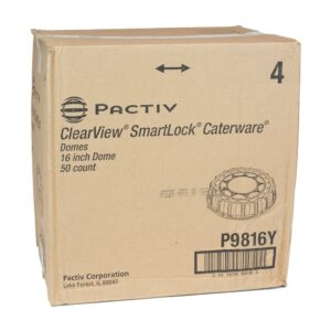 50-16" RND PLAS SMARTLOCK DOME LID CL | Corrugated Box