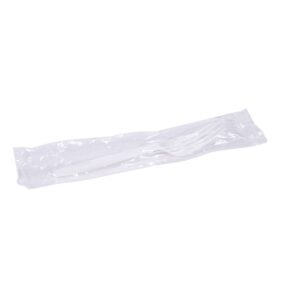 1-m Wrpd Plas Fork Med Wht Flex Polyp | Packaged