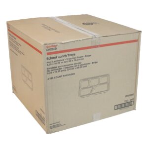 5-Compartment School Lunch Trays | Corrugated Box