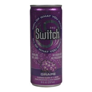 Juice Grape Sparkling Can 8 Oz | Packaged
