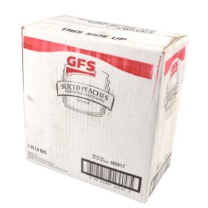 1-20# Sliced Peaches 5+1 Markon | Corrugated Box