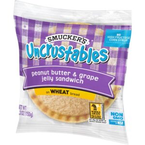 Peanut Butter & Grape Jelly Uncrustable Sandwiches | Packaged