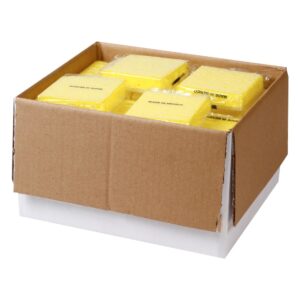 Scrubbing Sponge White/Yellow | Packaged