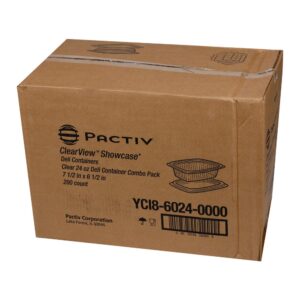 CONT PLAS 24Z DELI CLR W/LID 200 PCTV | Corrugated Box