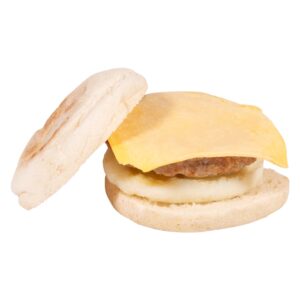 Sausage, Egg, and Cheese English Muffin Sandwiches | Raw Item