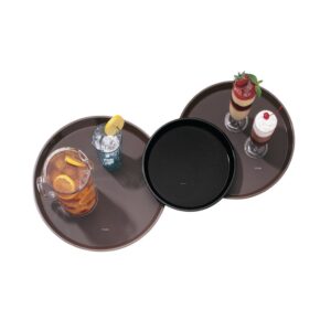 14 Inch Bar Tray, Brown, Polypropylene | Styled