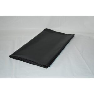 Round Black Plastic Tablecover | Styled