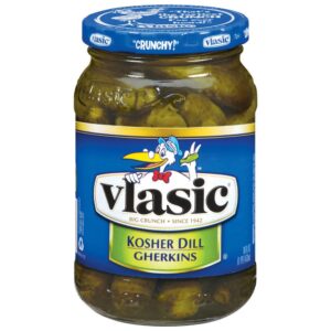 Kosher Dill Gherkin Pickles | Packaged