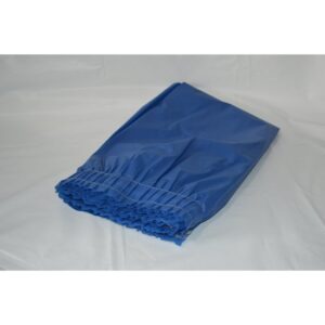 Navy Plastic Table Skirt | Styled