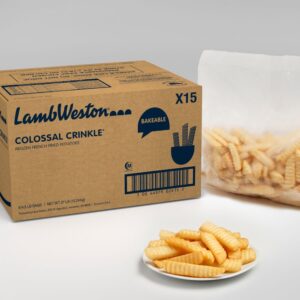 1/2 x 3/4 Inch Extra Long Fancy Crinkle Cut French Fries | Styled